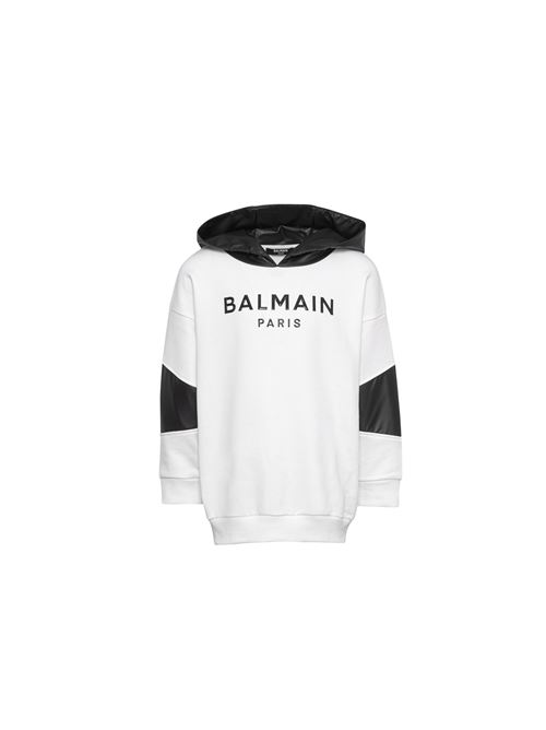 Felpa, unisex, logata. BALMAIN | BV4Q70 Z0081100NE